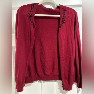 Merona from Target dark red cardigan